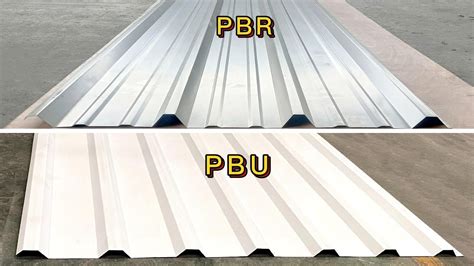 pbr sheet metal|pbr vs pbu panel.